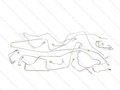 Jaguar Pre-Bent Stainless Steel Brake Line Kit