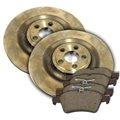 Jaguar Rear Brake Rotor and Pad Kit