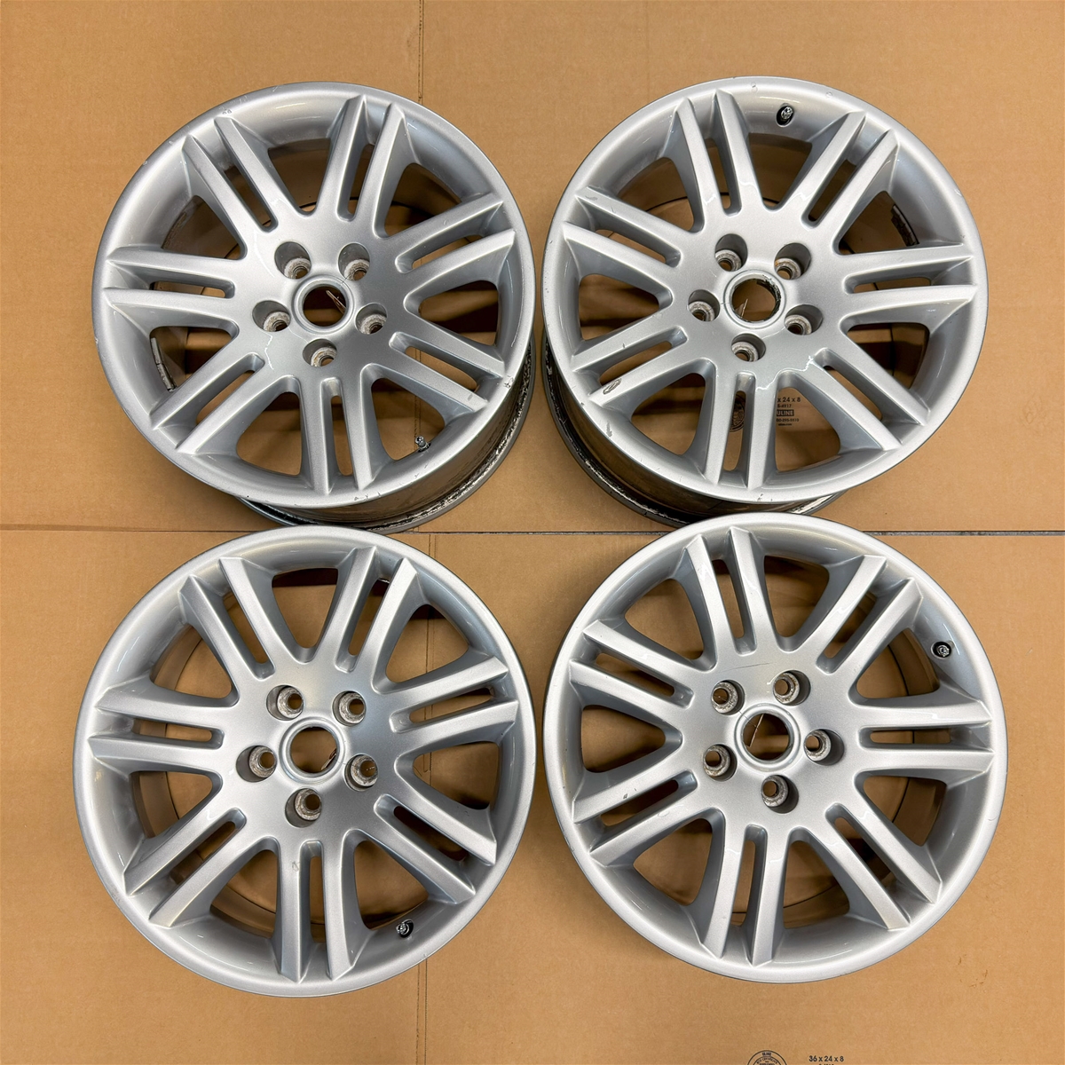 Jaguar 'Hydra' 18" Staggered OEM Rim Set of 4 for XKR 2003-2006 (Used)