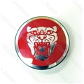 Jaguar Wheel Motif - Red with Silver Catface