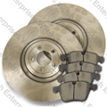 Jaguar Front Brake Rotor and Pad Kit