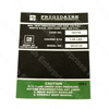 Jaguar Decal Compressor Air Conditioning Frigidaire