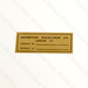 Jaguar Brass Radiator Tag 