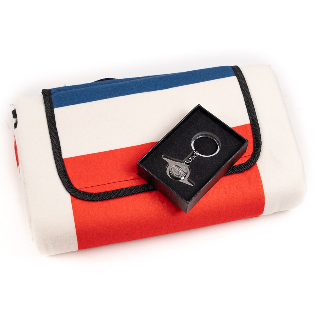 GIFT BUNDLE: Unionjack Picnic Blanket and Spinner Keychain