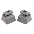 Jaguar Sunvisor Clip - Savile Gray - PAIR