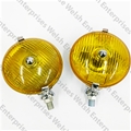 Jaguar 5 3/4" Amber Fog Light Fluted -  Pair 