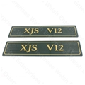 Jaguar Sign Number Plts "XJS V12