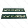Jaguar Number Plate - Pair - Long Wheelbase