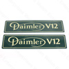 Daimler Number Plate Pair - Daimler V12