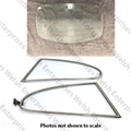 Jaguar Coupe Rear Quarter Glass and Hatch Glass - Original Triplex Glass - USED