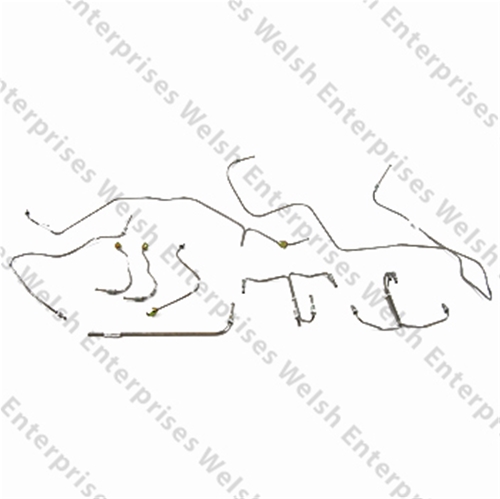 Jaguar Pre-Bent Stainless Steel Brake Line Kit