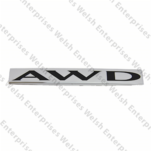 Jaguar Trunk Lid Badge "AWD"