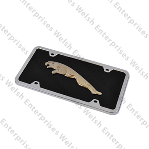 Jaguar Black & Chrome Full License Plate