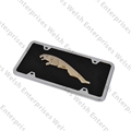 Jaguar Black & Chrome Full License Plate