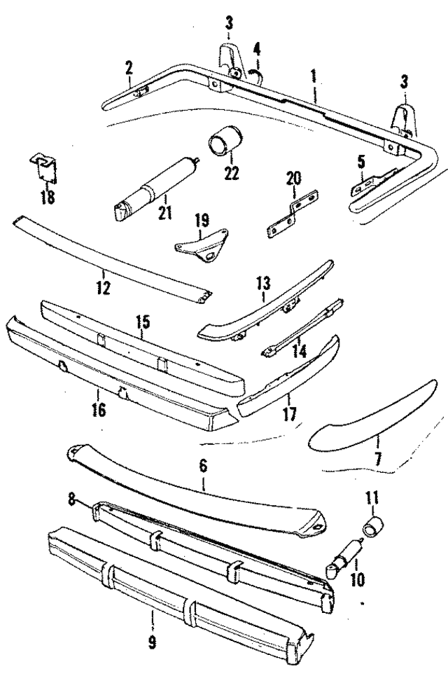 Bumper Extension Rubber Right Hand Rear BAC2516