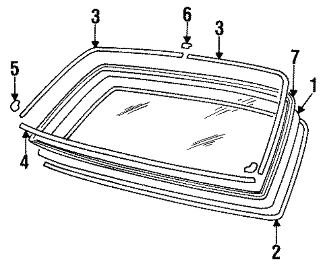 Chrome Windshield Lower Clip XJ3 80> BAC5098