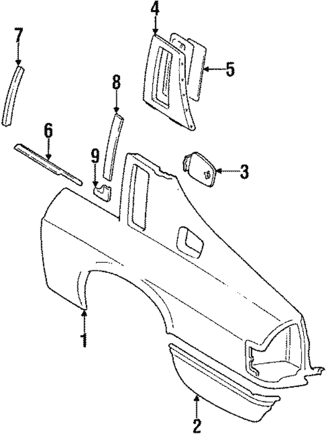 Finisher Quarter XJS Coupe BD45672