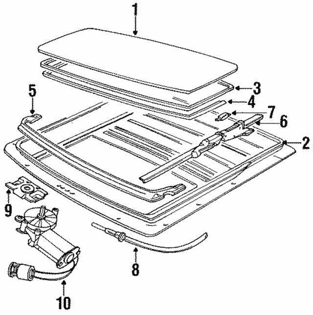 Seat-Sunroof - Discontinued (Jaguar OEM) BDC5374OEM
