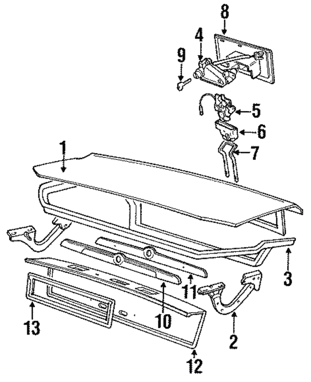 LOCKSET TRUNK AND CUBBY BDC7011