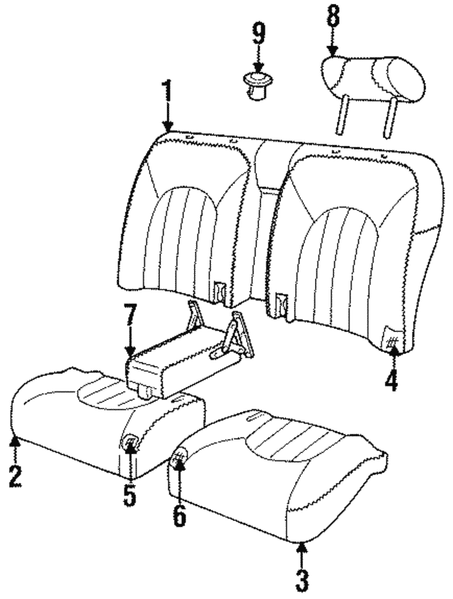 Cover-Squab - Discontinued (Jaguar OEM) BEC11435NDROEM