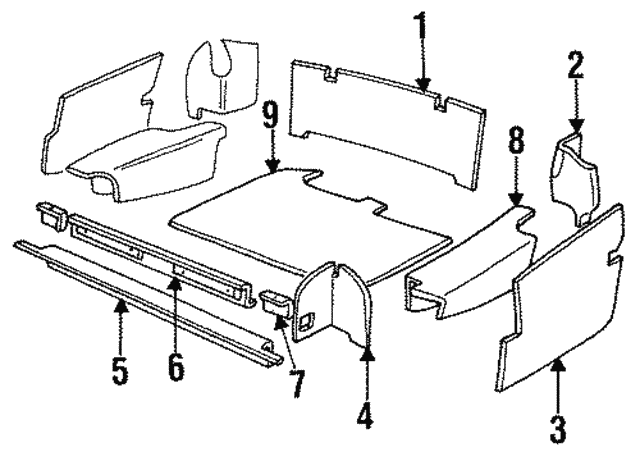 Retainer-Carpet - Discontinued (Jaguar OEM) BEC12543OEM