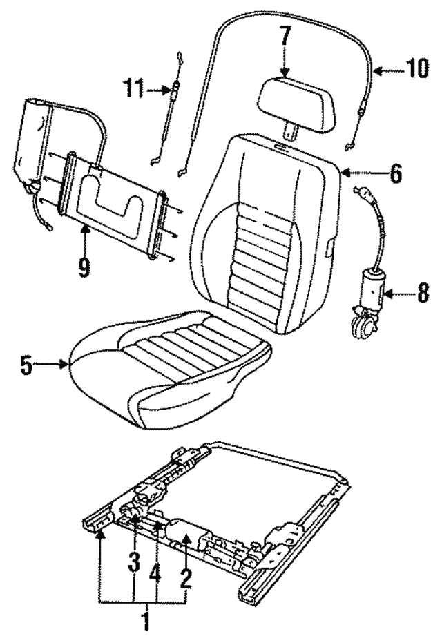 Slide-Seat - Discontinued (Jaguar OEM) BEC15107OEM
