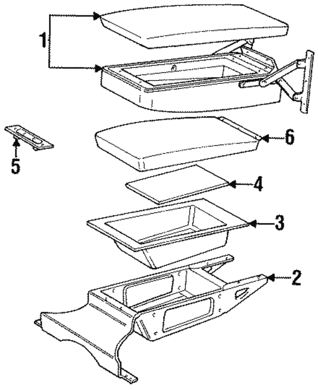 Lid-Console (Jaguar OEM) BEC20478SDCOEM
