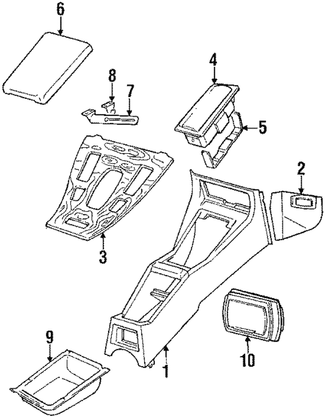 Console Wood XJS 88>91 BEC22806