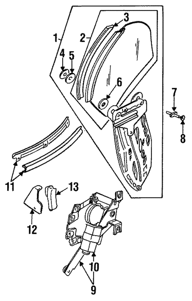 Seal & Retainer Left Hand Rear Quater G BEC4925