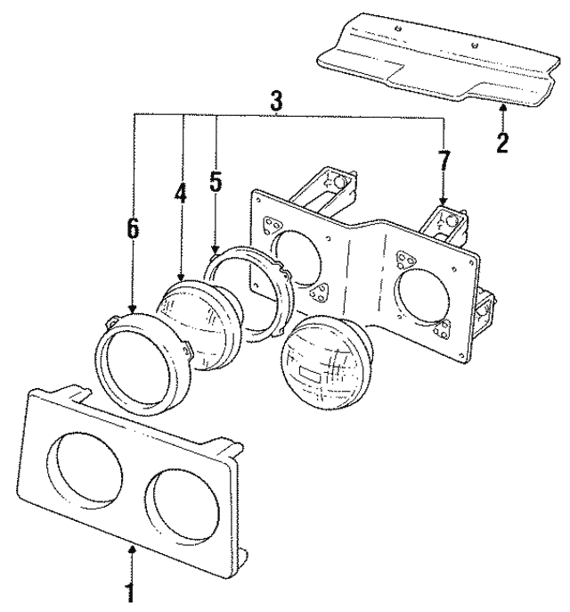 Bezel-Headlamp (Jaguar OEM) BEC9041OEM