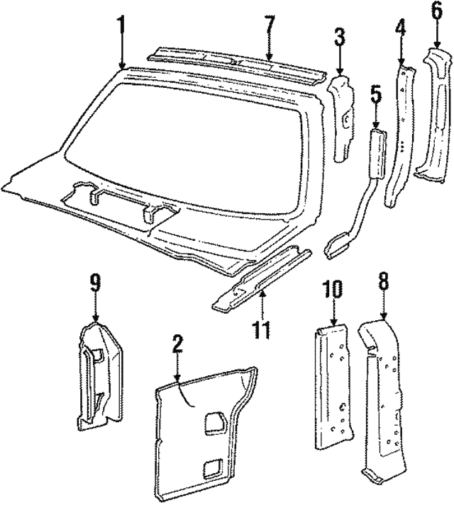 Panel-A-Post Inn - DISCONTINUED (Jaguar OEM) BHC1700OEM