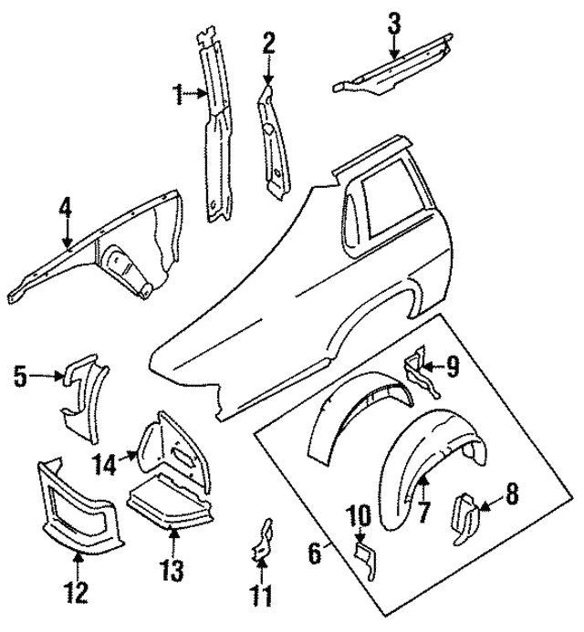 Waistrail - Discontinued (Jaguar OEM) BHC1809OEM