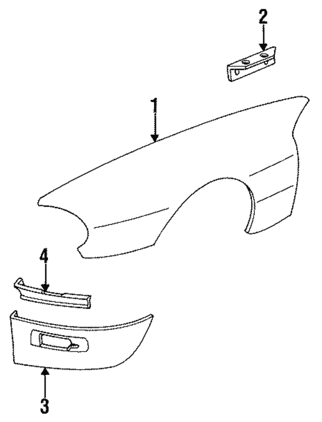 Wing XJS Left Hand Front BHC1813