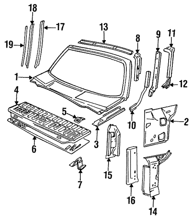 Reinf-A-Post - Discontinued (Jaguar OEM) BJC1052OEM