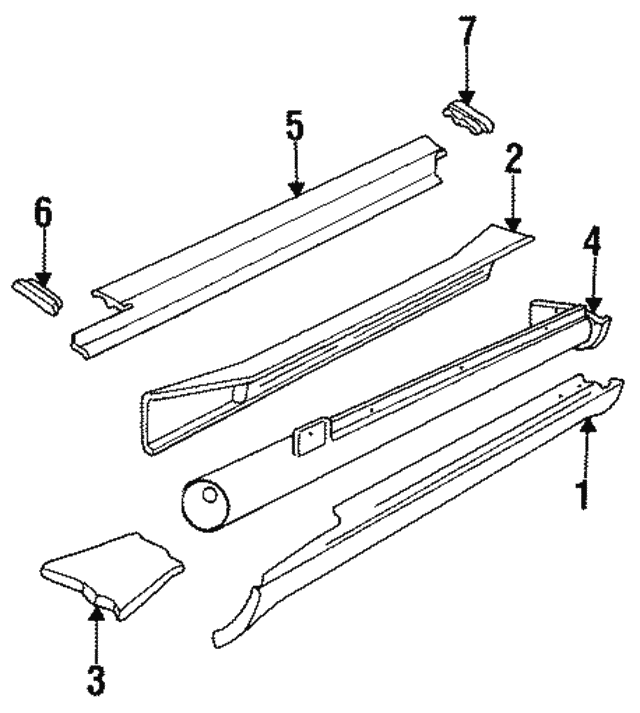 Extention-Sill, Discontinued (Limited Supply) (Jaguar OEM) BJC1858OEM