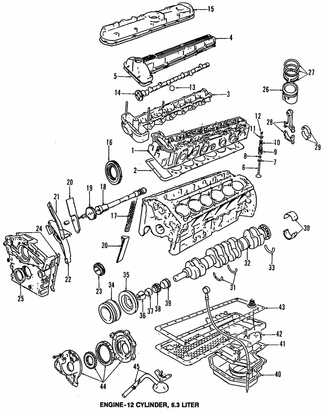 Gear Timing Cam V12 Models A C29349