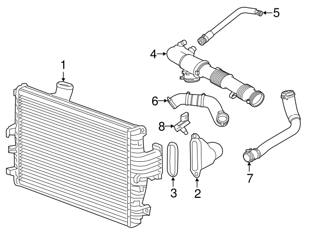 Intercooler (Jaguar OEM) C2D43163OEM