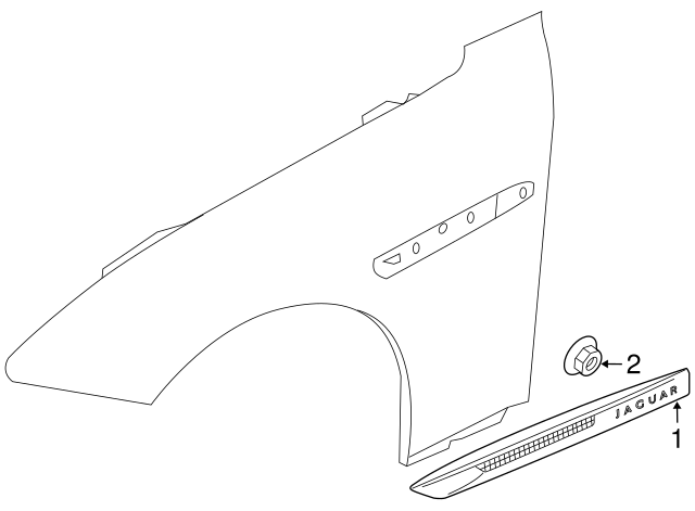 Finisher-Vent (Jaguar OEM) C2D45744OEM
