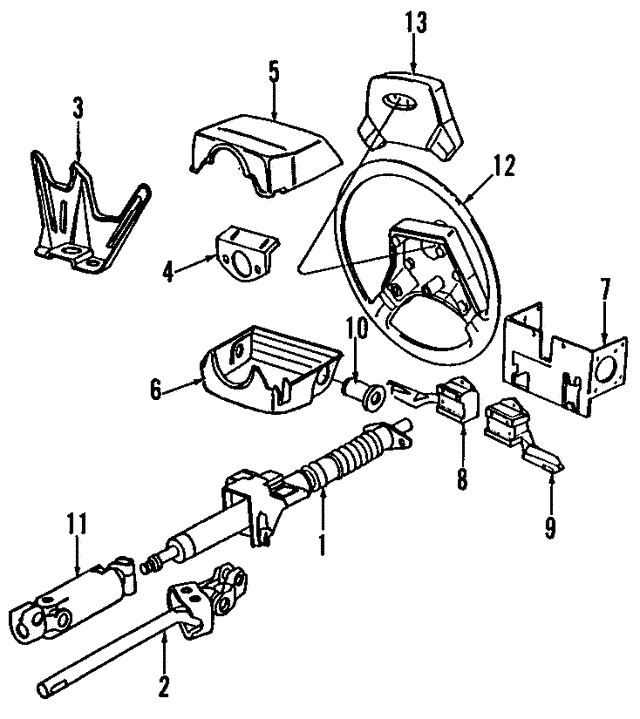 Bracket-Strg Col - Discontinued (Jaguar OEM) FJA2467AAOEM