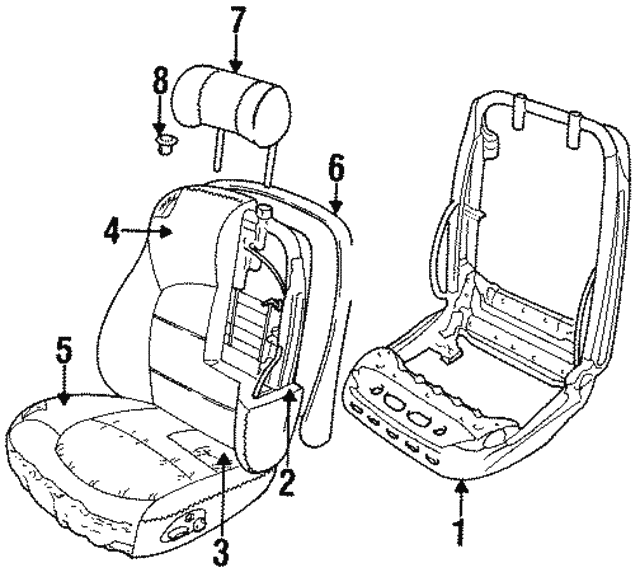 Cover-Cushion, Discontinued (Limited Supply) (Jaguar OEM) GNA4419DBNDROEM
