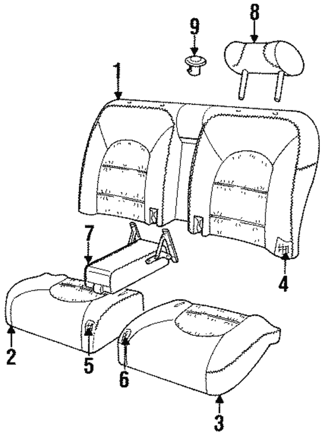 Cushion - Discontinued (Jaguar OEM) GNA5306DBSDCOEM