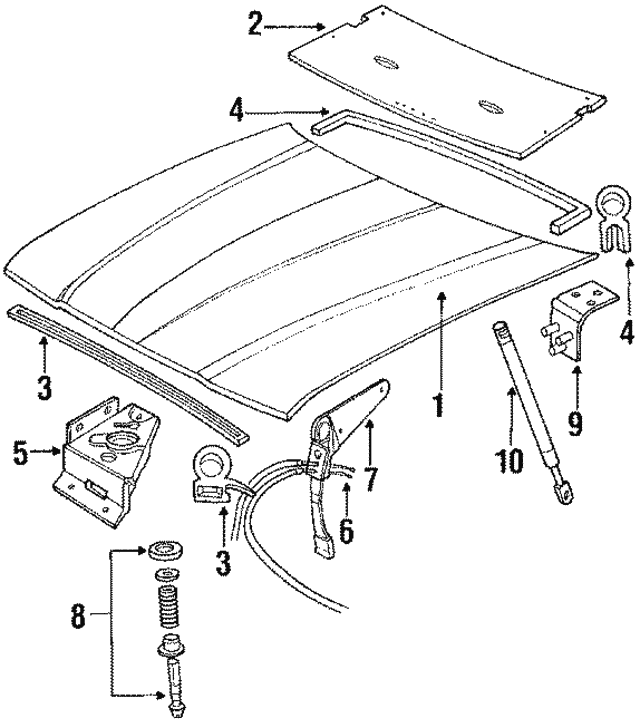Panel-Bonnet, Discontinued (Limited Supply) (Jaguar OEM) JLM1766OEM