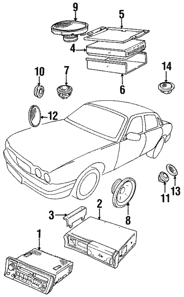 Loudspeaker - Discontinued (Jaguar OEM) LNA4145AAOEM