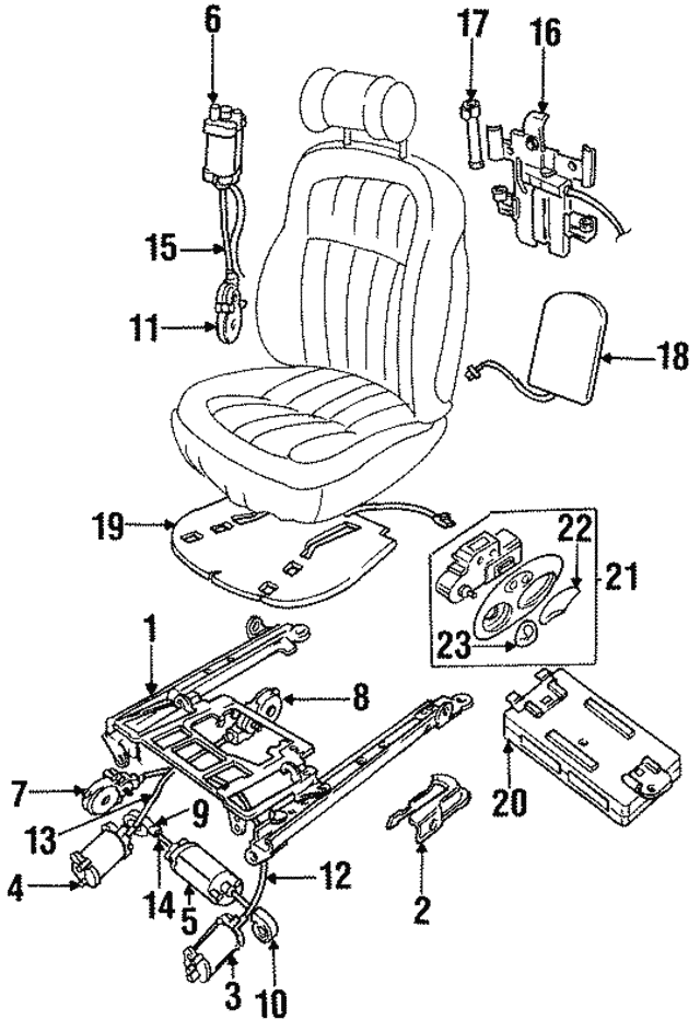 Switchpack-Seat, Discontinued (Limited Supply) (Jaguar OEM) LNA6030BCLEGOEM