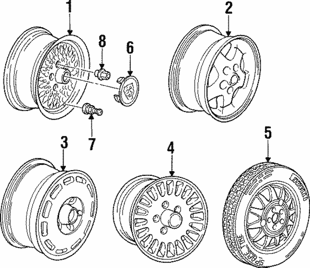 Wheel-Road - Discontinued (Jaguar OEM) MHC6113BAOEM