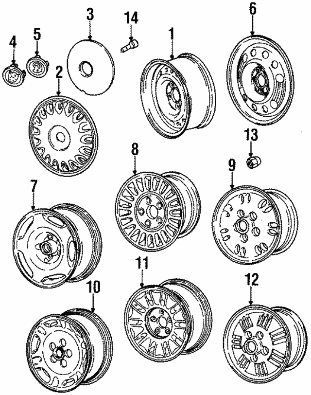 Wheel-Road - Discontinued (Jaguar OEM) MNB6113DAOEM