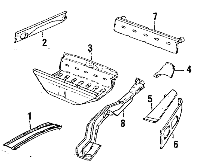 Panel-Trunk Floo - Discontinued (Jaguar OEM) RTC1594OEM
