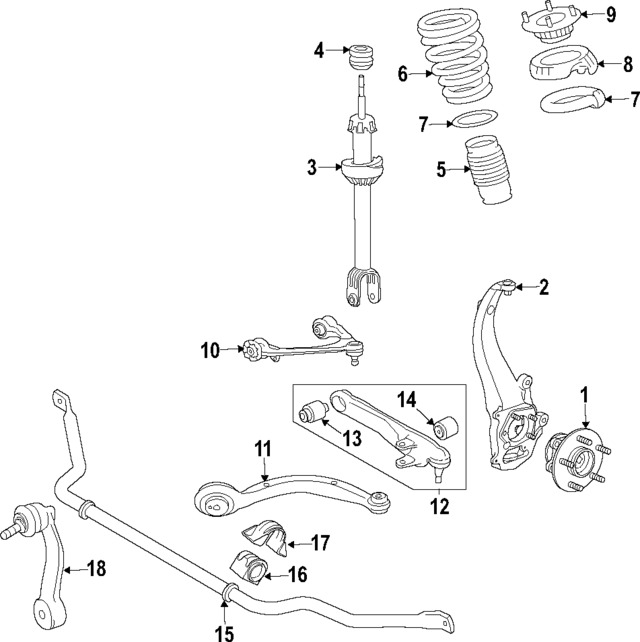 Damper-Suspensio (Jaguar OEM) T2H30456OEM