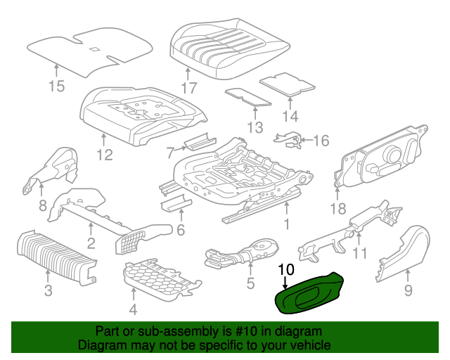 Valance-Seat (Jaguar OEM) T2H33254AAMOEM