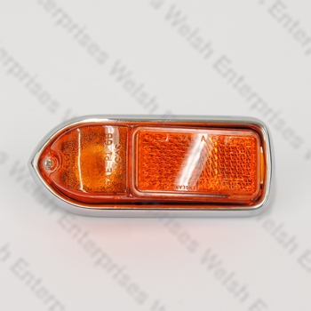 Jaguar Side Marker Assembly Tall Amber - LHF - E-Type Series II/III (LUCAS)